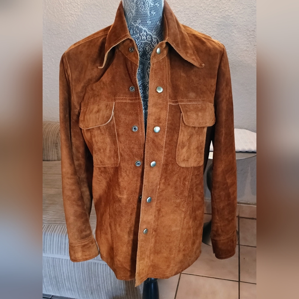 Men's Brown Suede Jacket